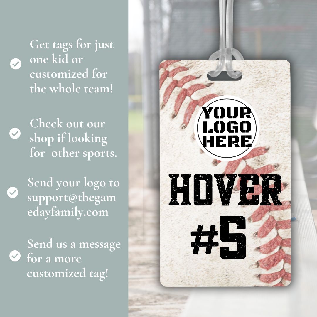 Custom Logo Baseball Bag Tags