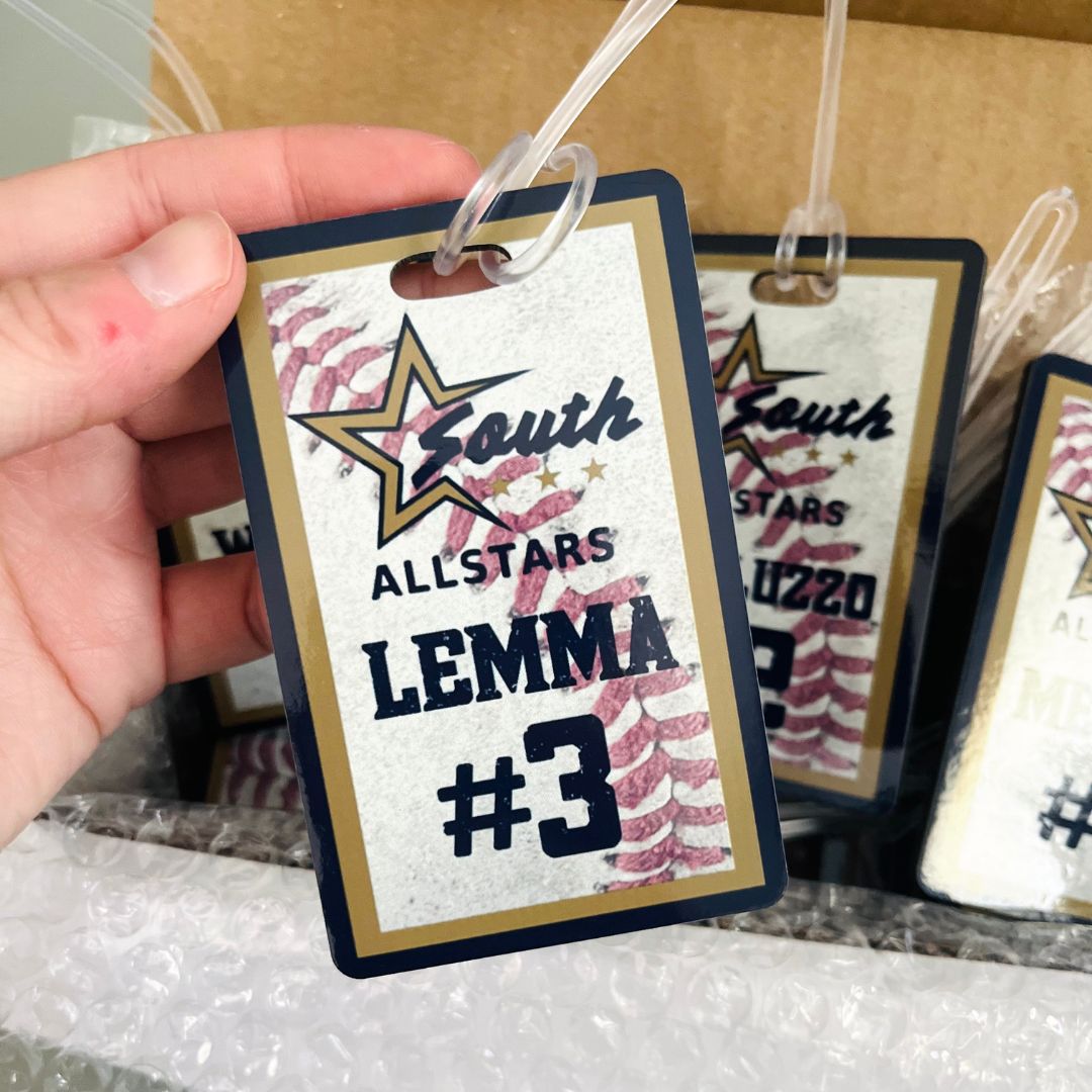 Custom Logo Baseball Bag Tags