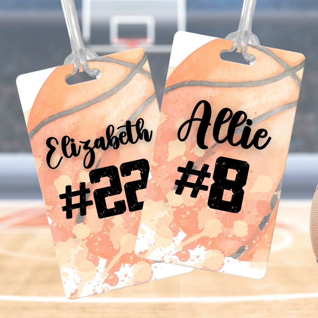 Girls Basketball Bag Tags for Sports Equipment