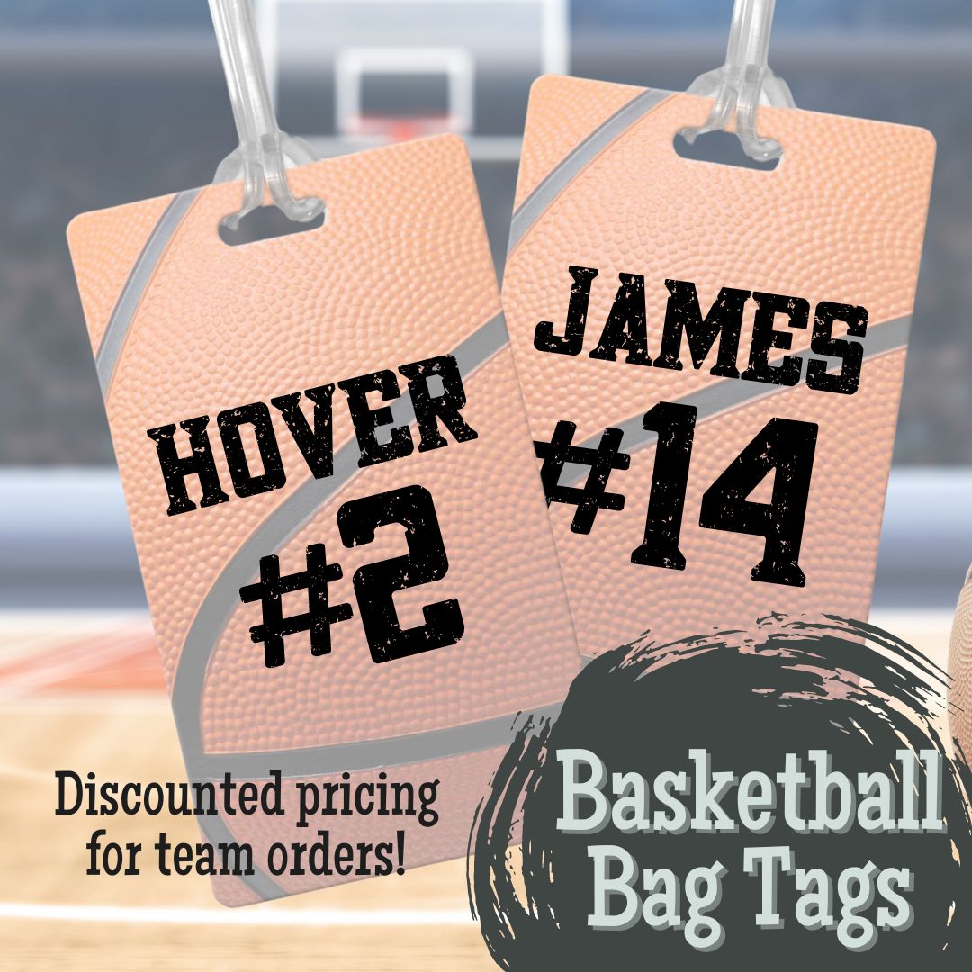 Basketball Bag Tags for Sports Equipment