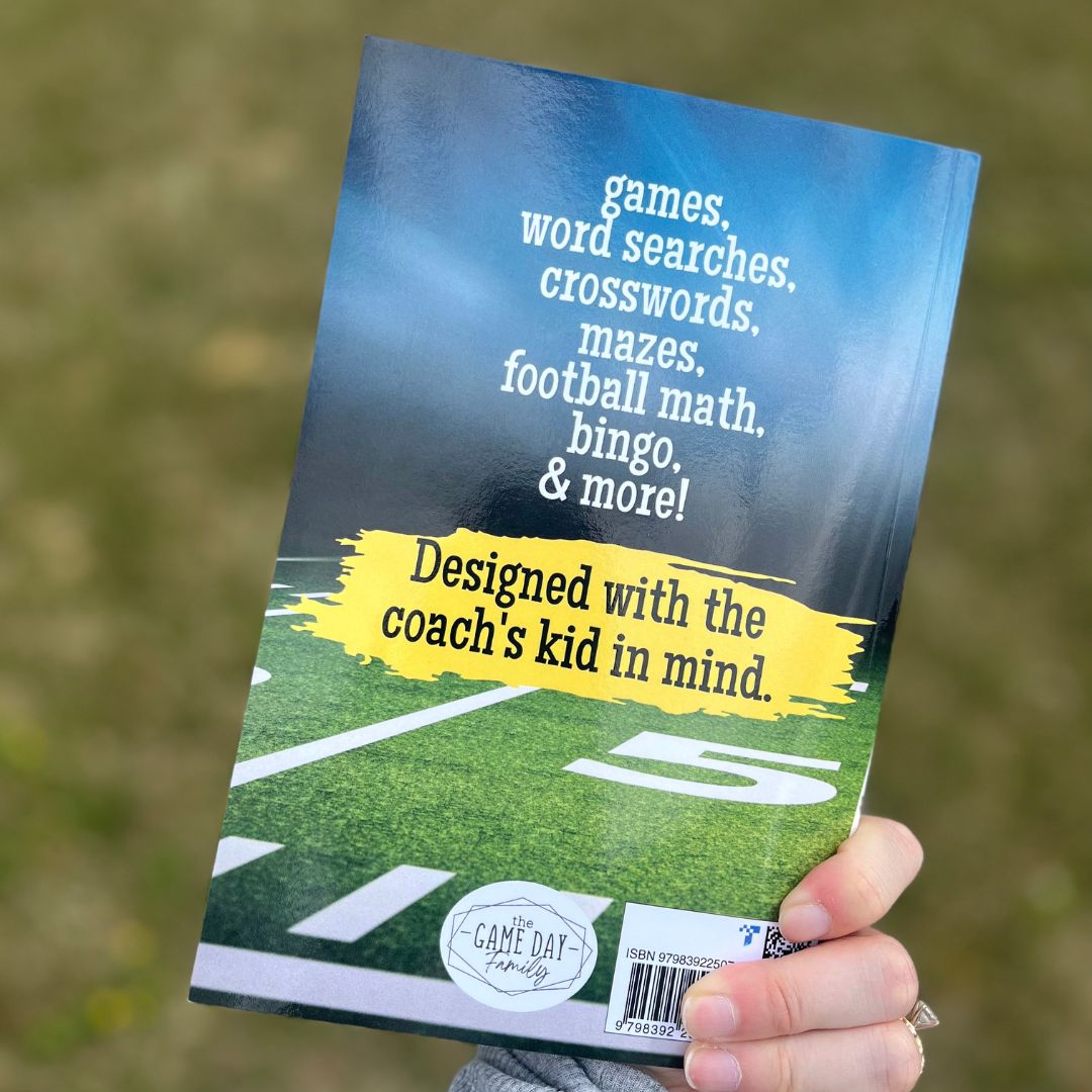 back cover book for football kids education games