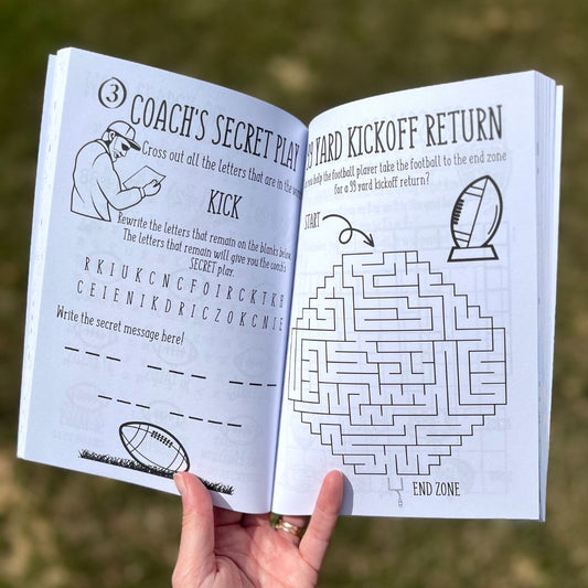 coach's secret play decoding, kick off return maze activity