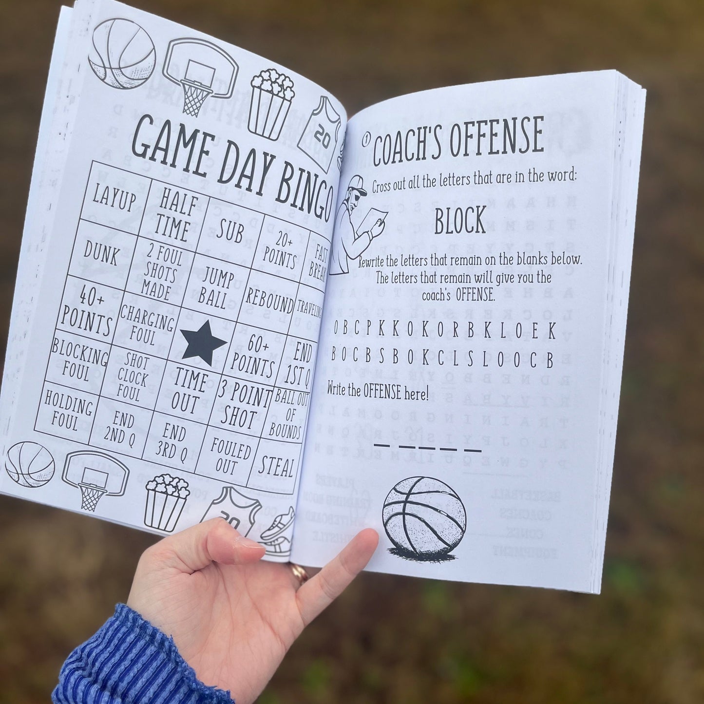 The Amazing Basketball Activity Book for Coach's Kids: Ages 7-11
