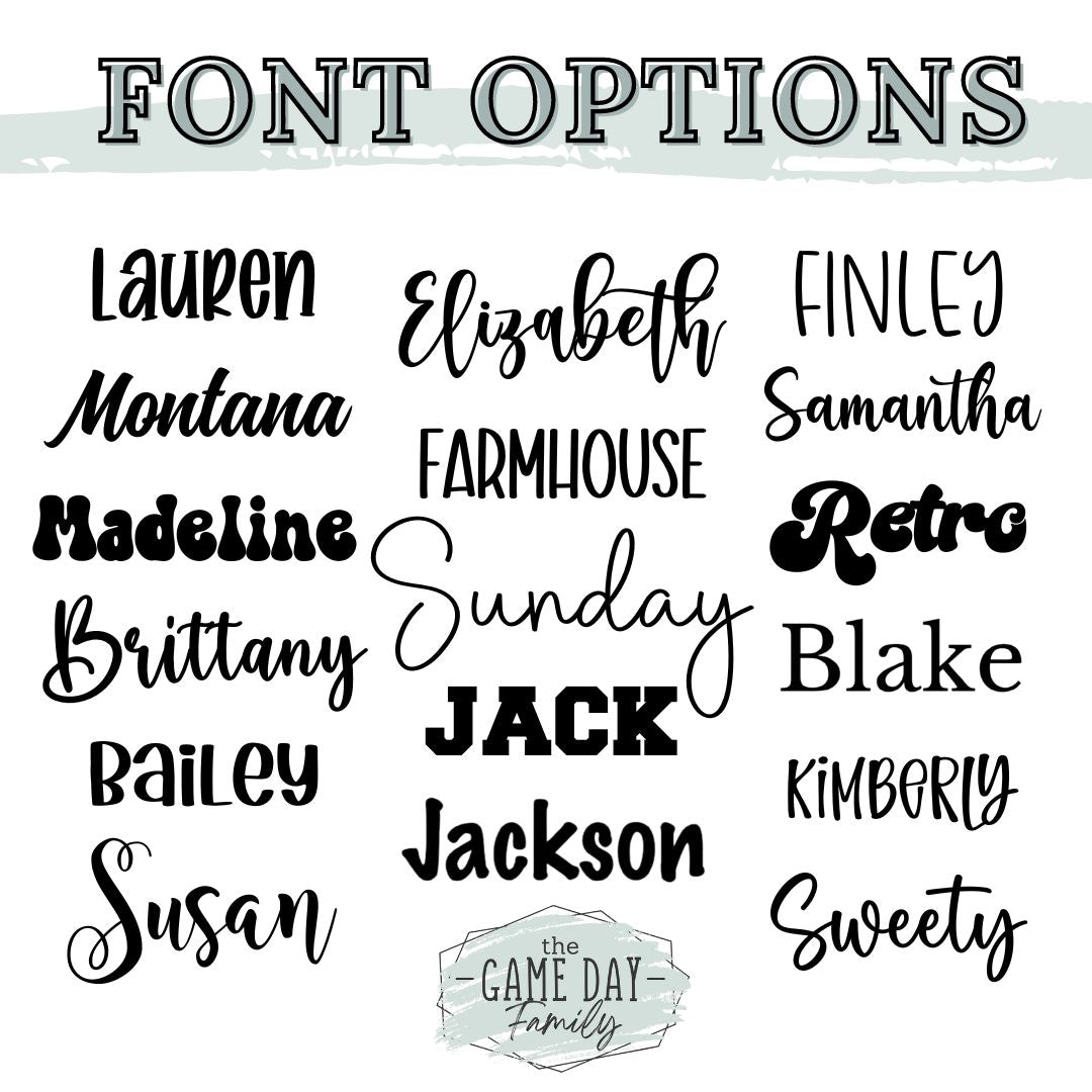 Custom Phrase Decal