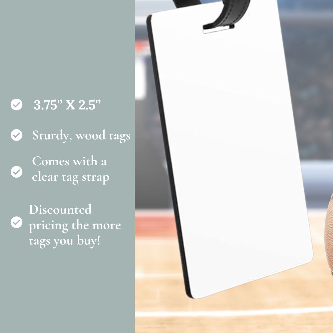 Girls Basketball Bag Tags for Sports Equipment