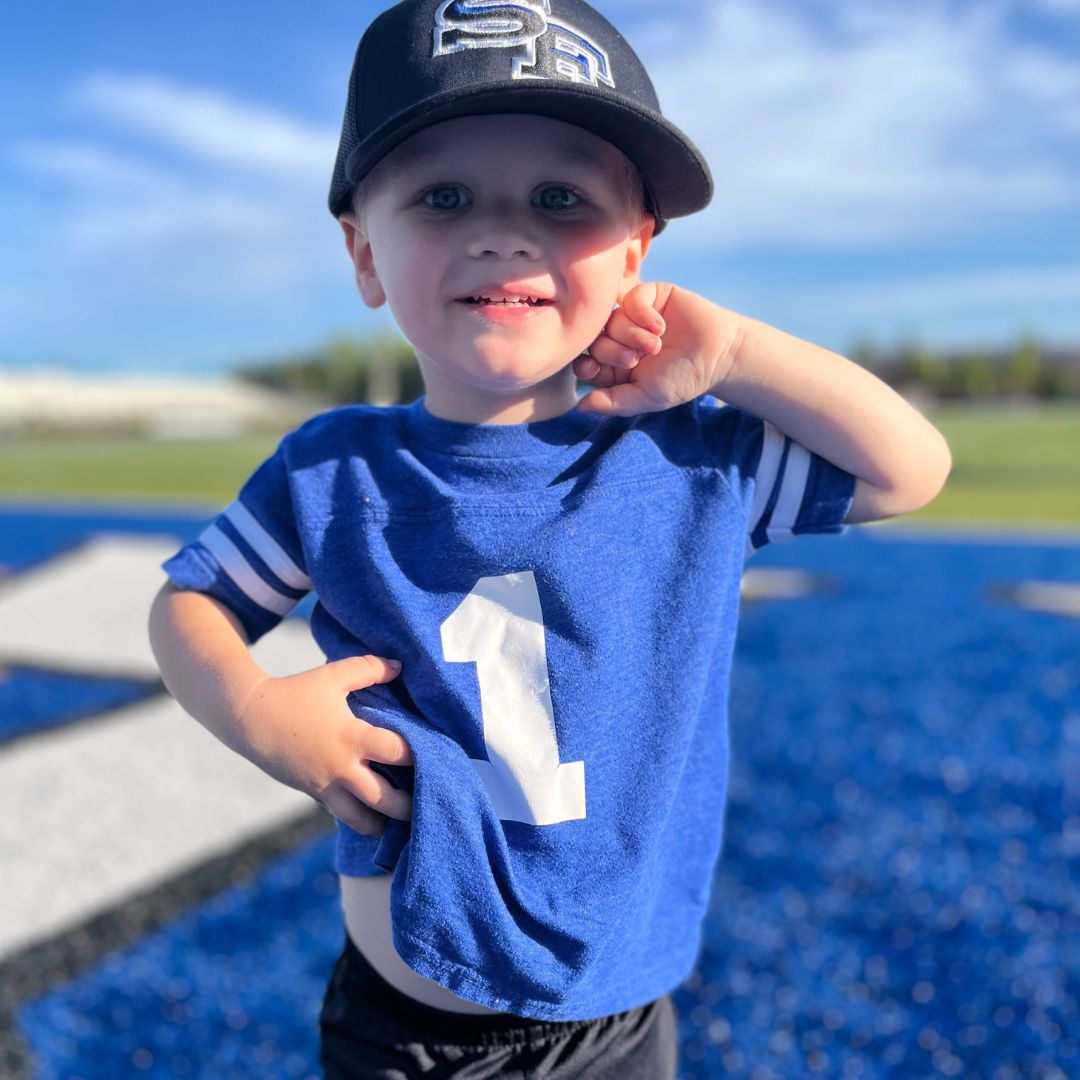 Custom Football Jersey T-Shirts and Baby Bodysuits