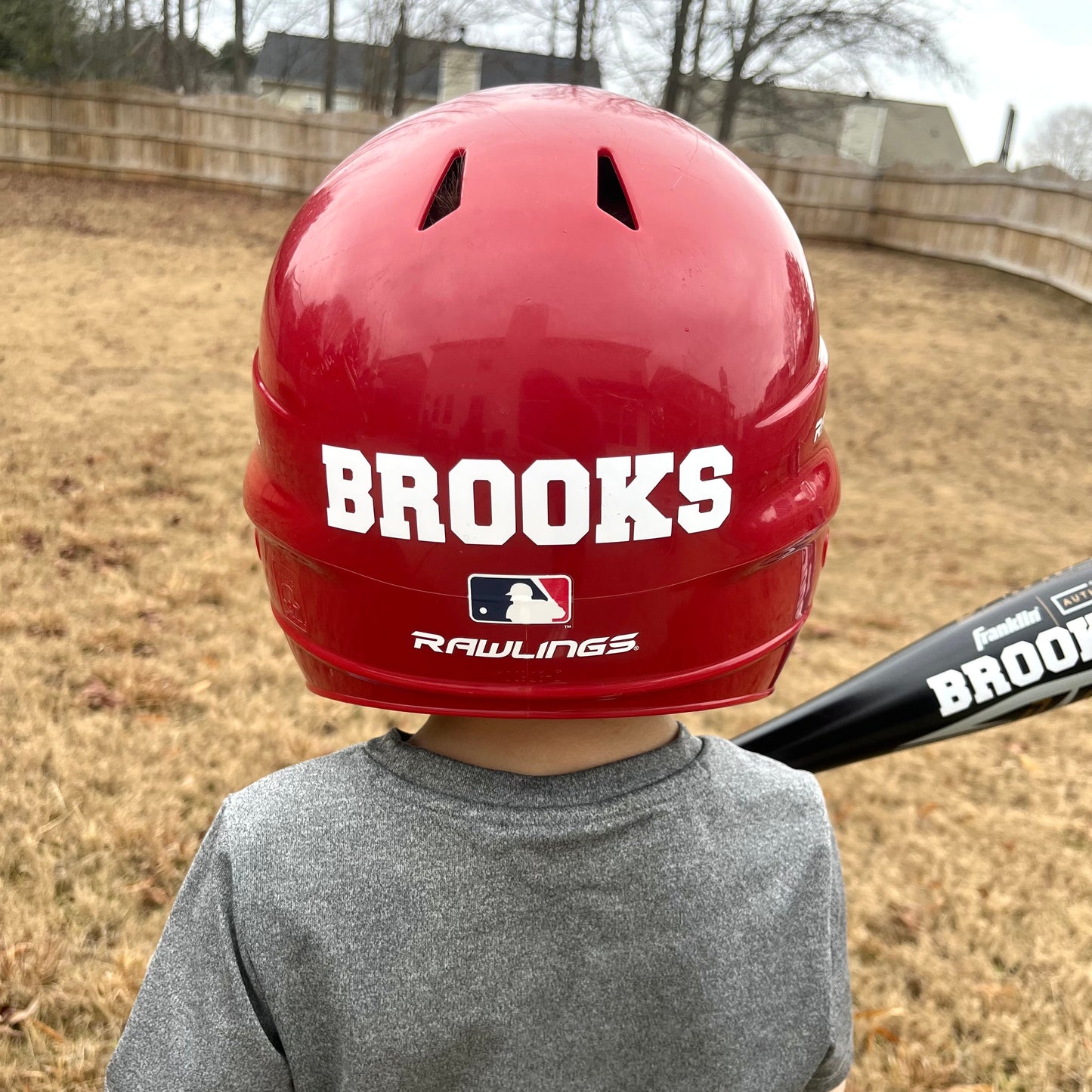 Custom Baseball Helmet Name Decal