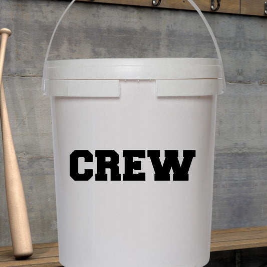 Custom Baseball Bucket Name Decal