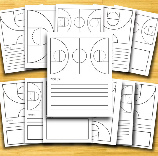 Basketball Printable Playbook Pages *Digital Download*