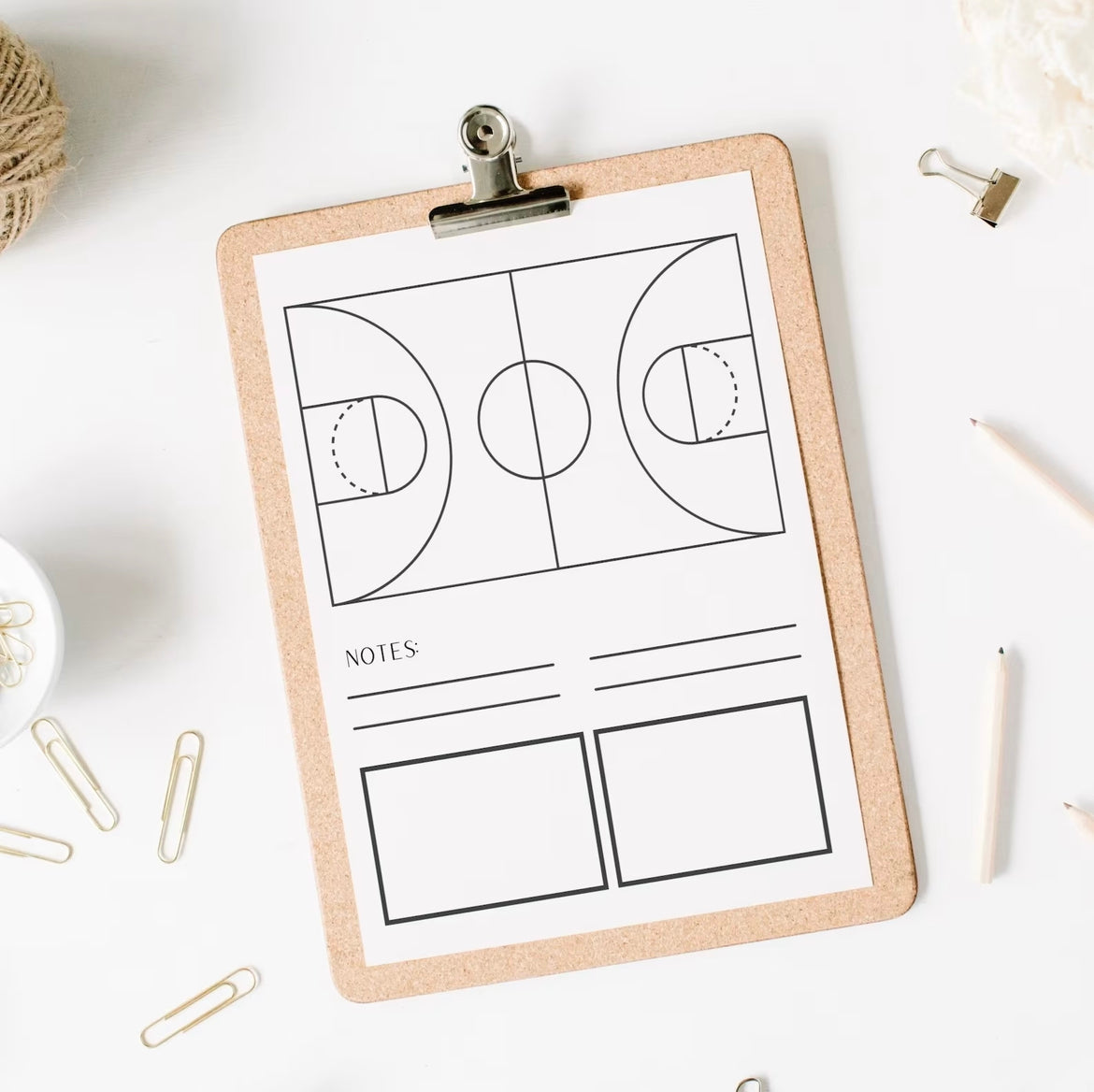 Basketball Printable Playbook Pages *Digital Download*