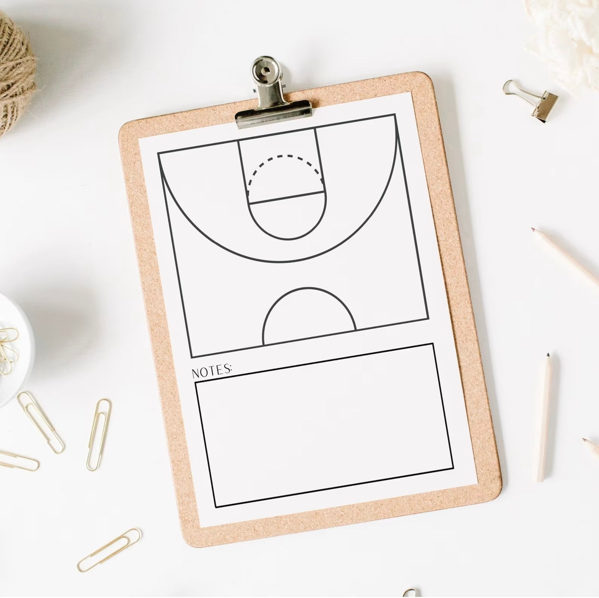 Basketball Printable Playbook Pages *Digital Download*