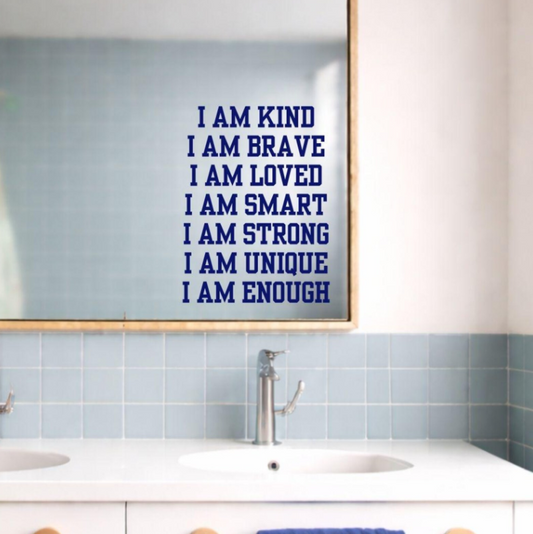 I Am: Affirmation Decal