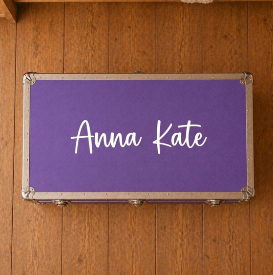 Custom Camp Trunk Name Decal