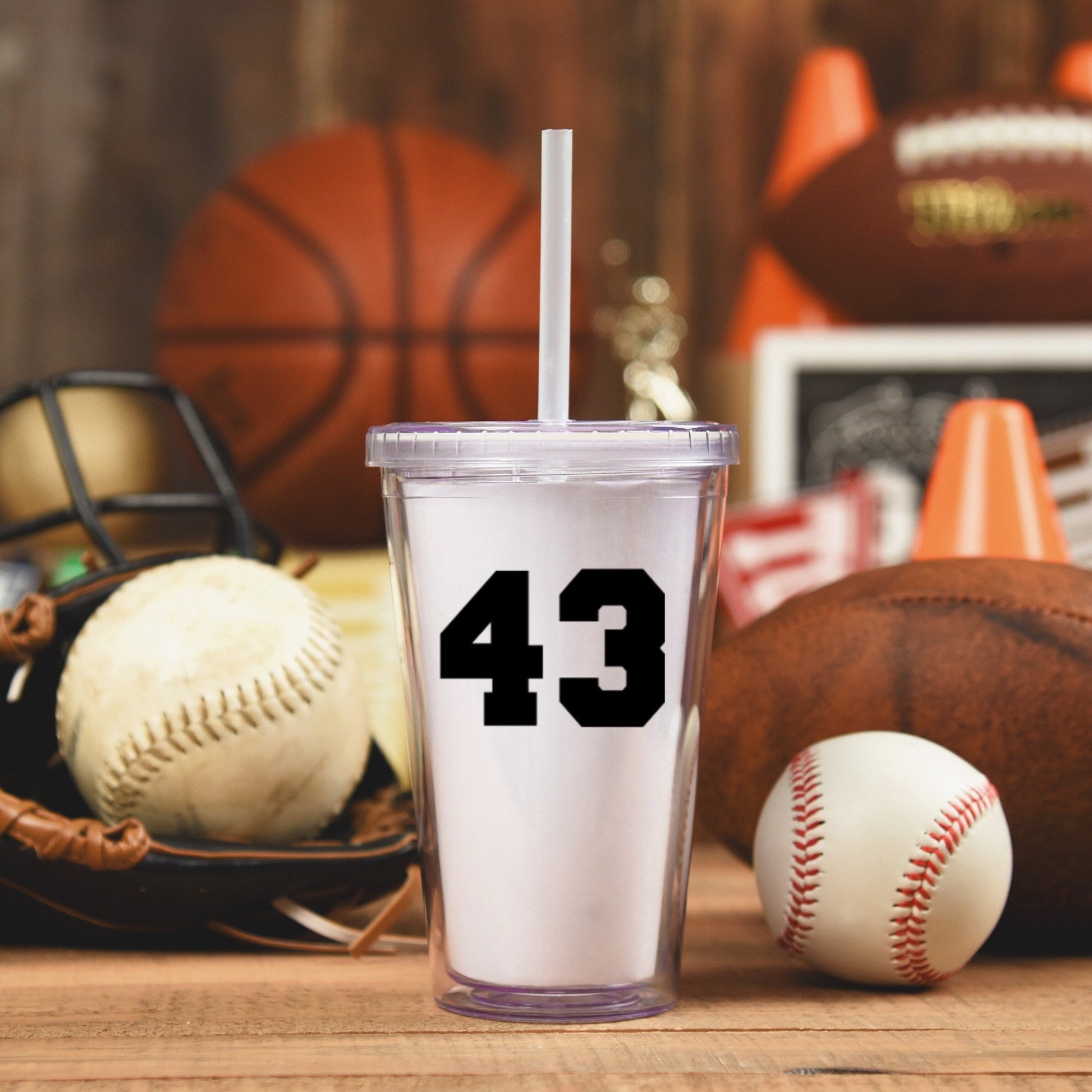 Custom baseball decal with player's name