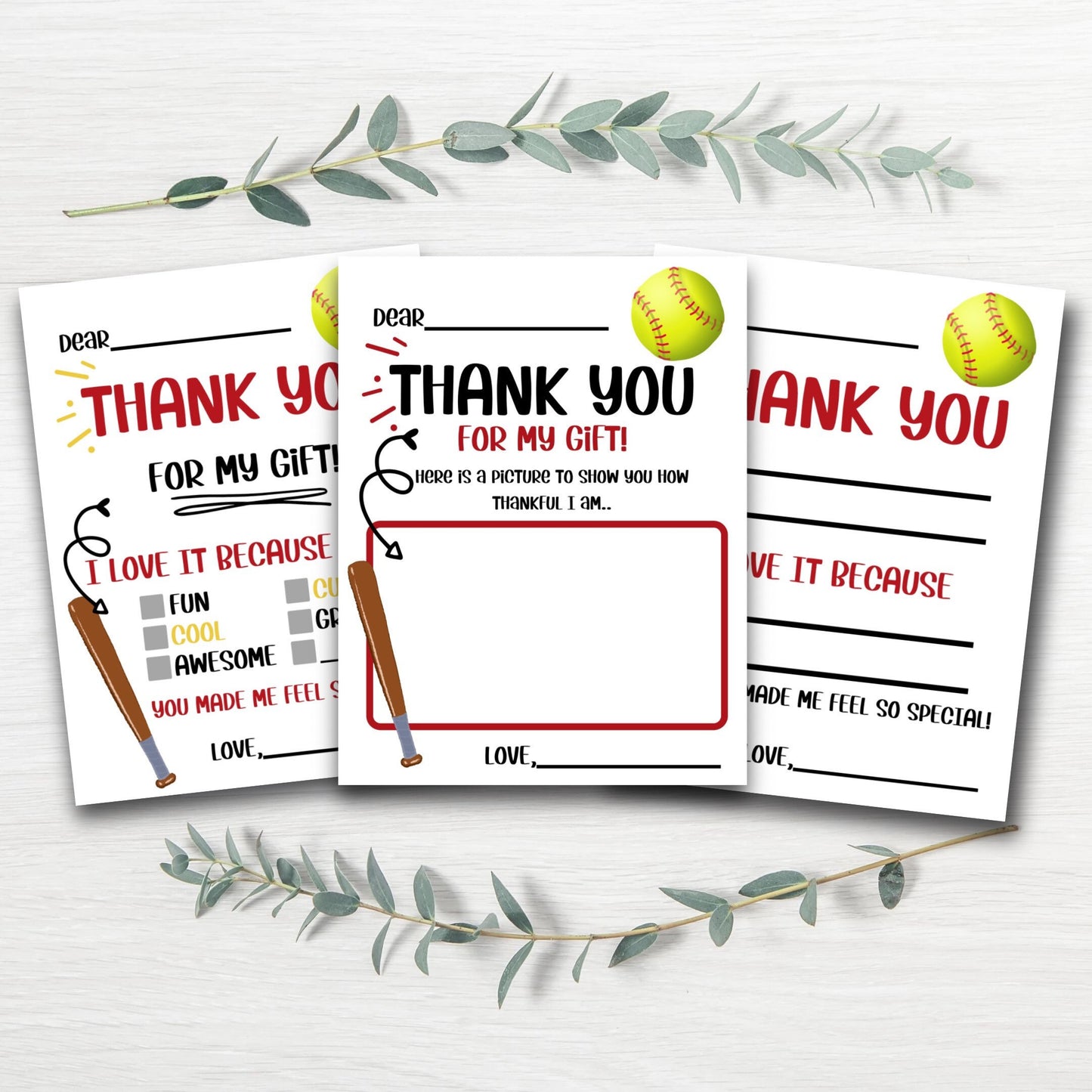Sport Thank You Cards *Digital Download*