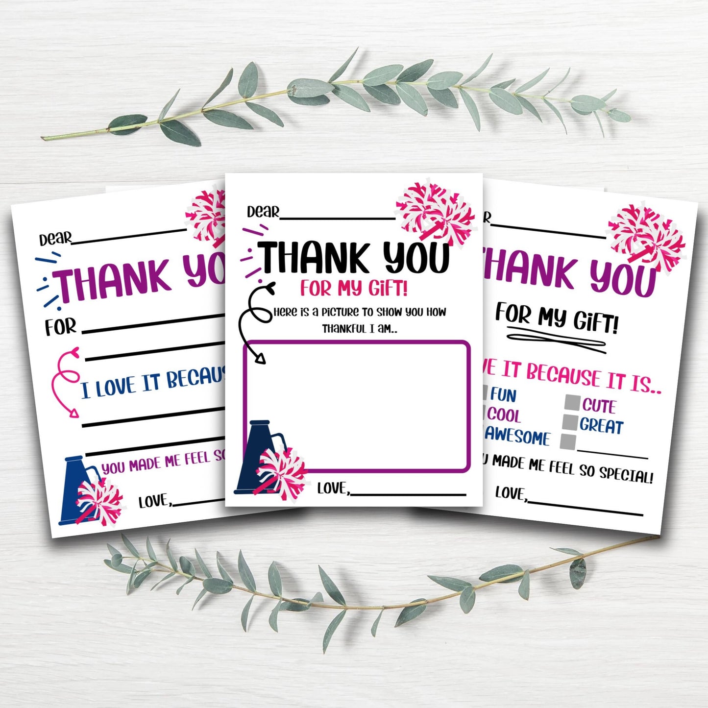 Sport Thank You Cards *Digital Download*