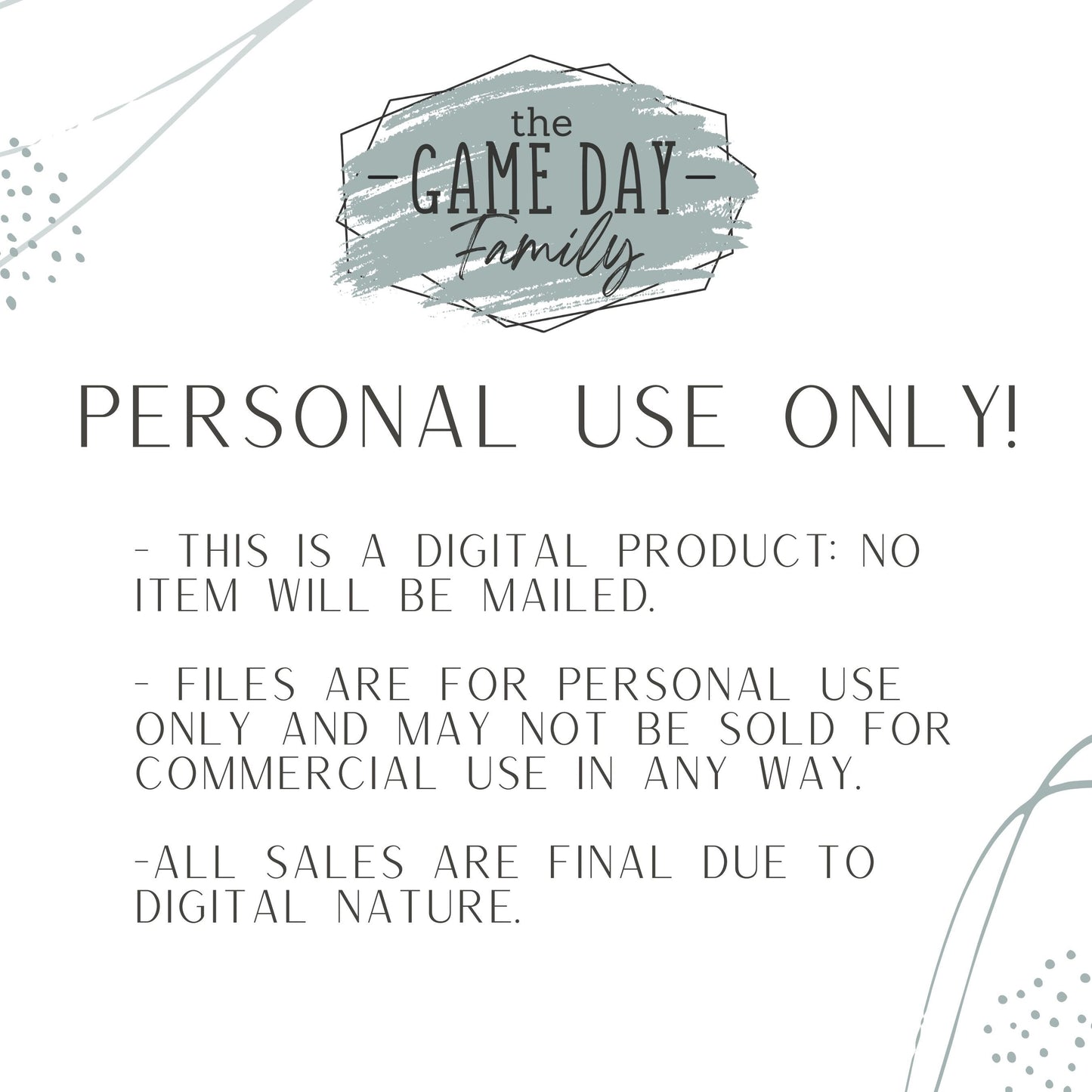 Custom Football Play Printable Decor