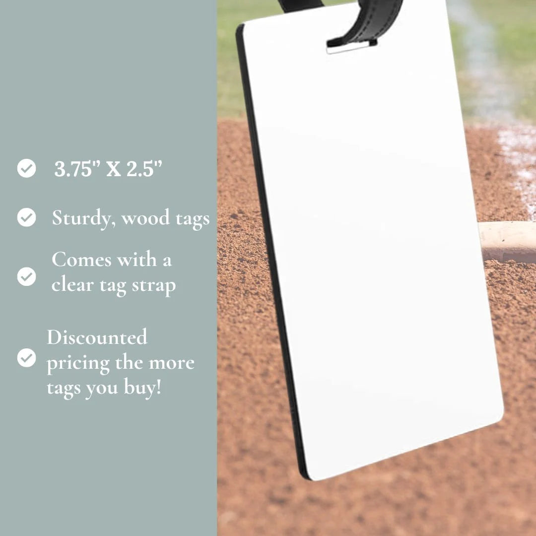 Custom Baseball Bag Tags for Sports Equipment