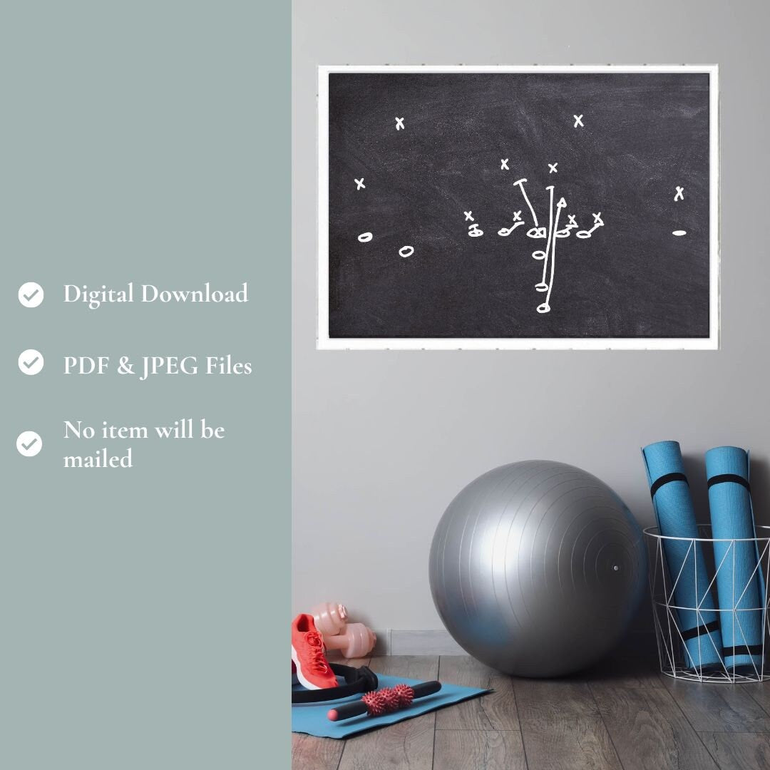 Custom Football Play Printable Decor
