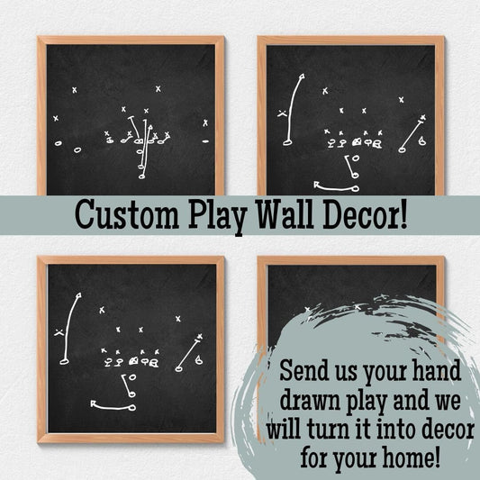 Custom Football Play Printable Decor