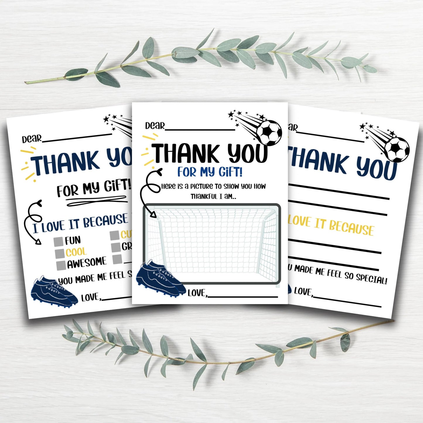 Sport Thank You Cards *Digital Download*
