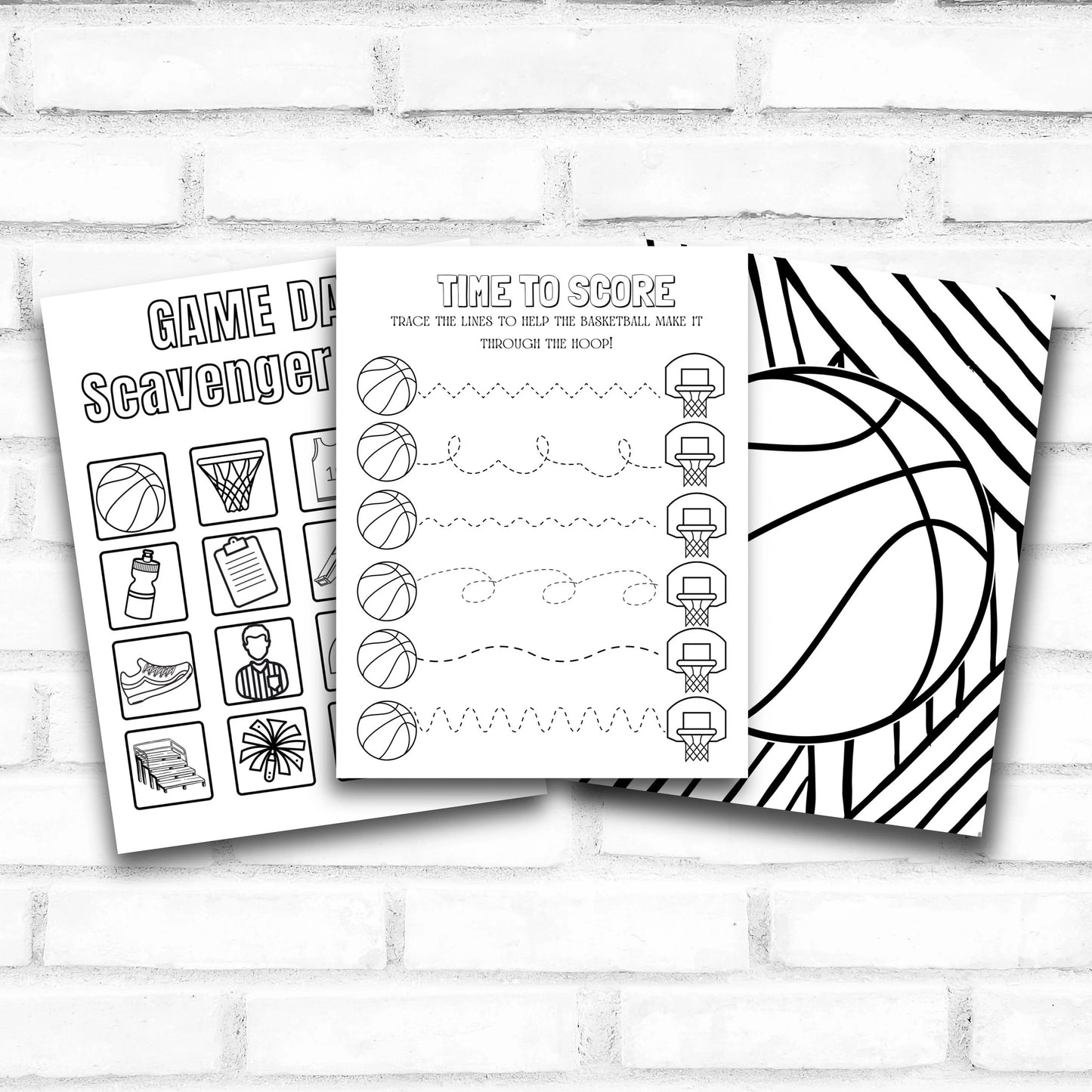 Printable Basketball Coloring Book for Coaches' Kids *Digital Download*