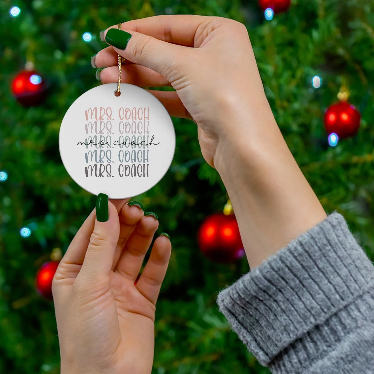 Mrs. Coach Ornament