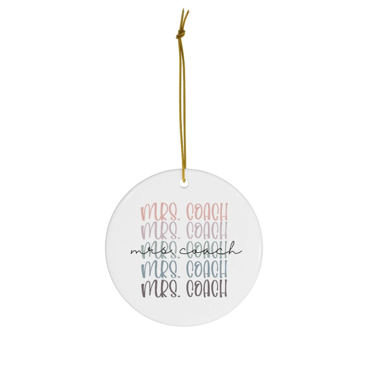 Mrs. Coach Ornament
