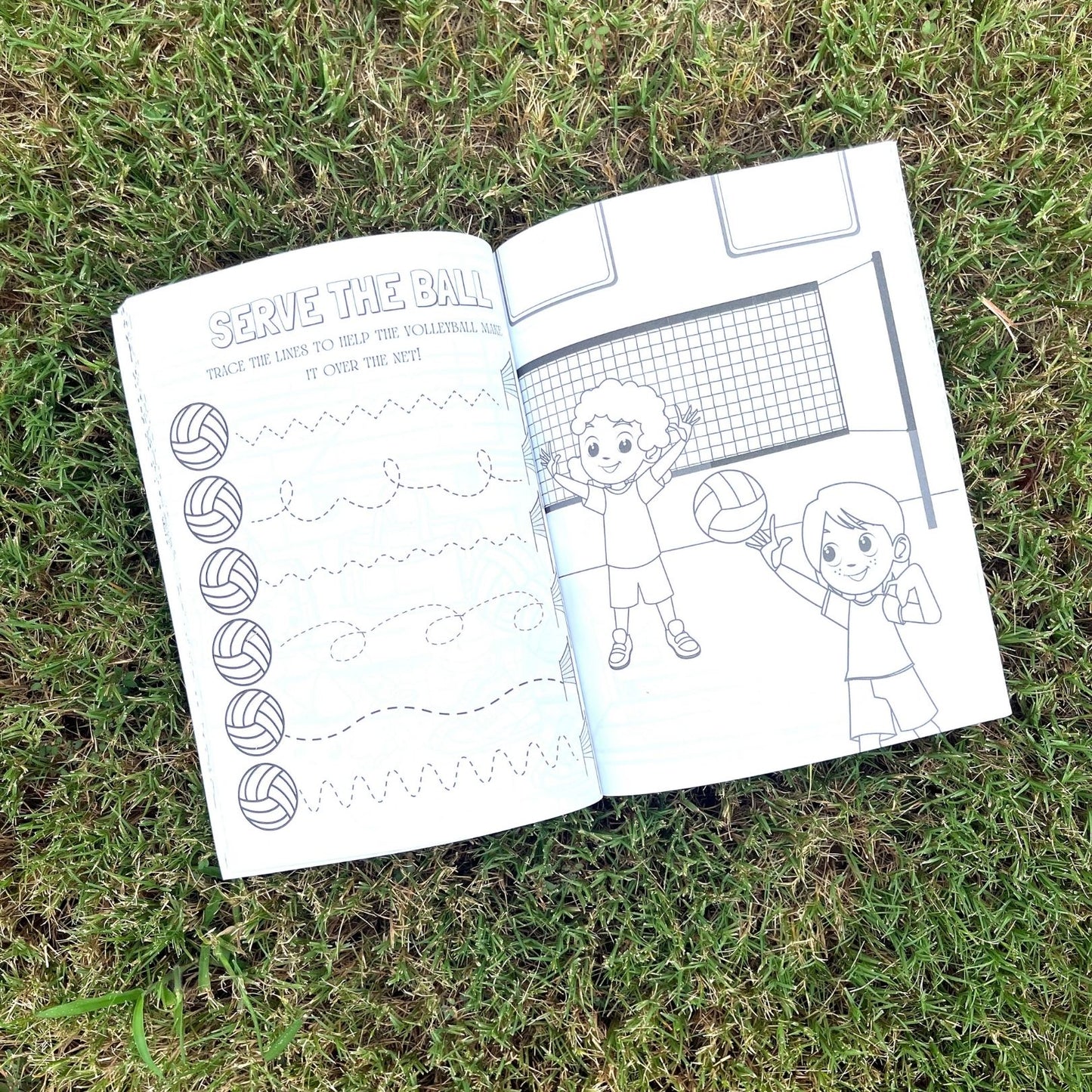 Bump, Set, Spike! A Coloring and Activity Book for the Volleyball Kid