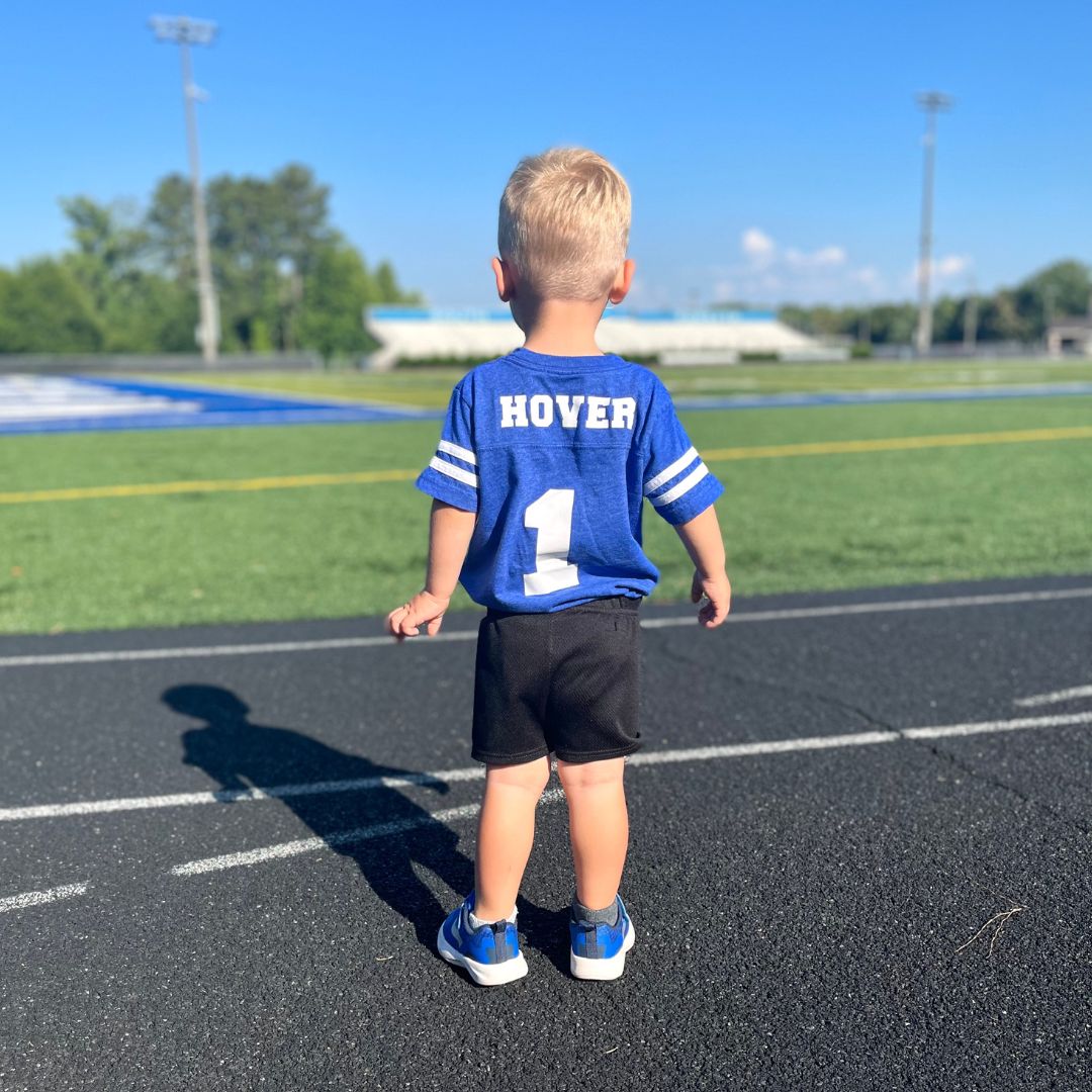 Custom Football Jersey T-Shirts and Baby Bodysuits