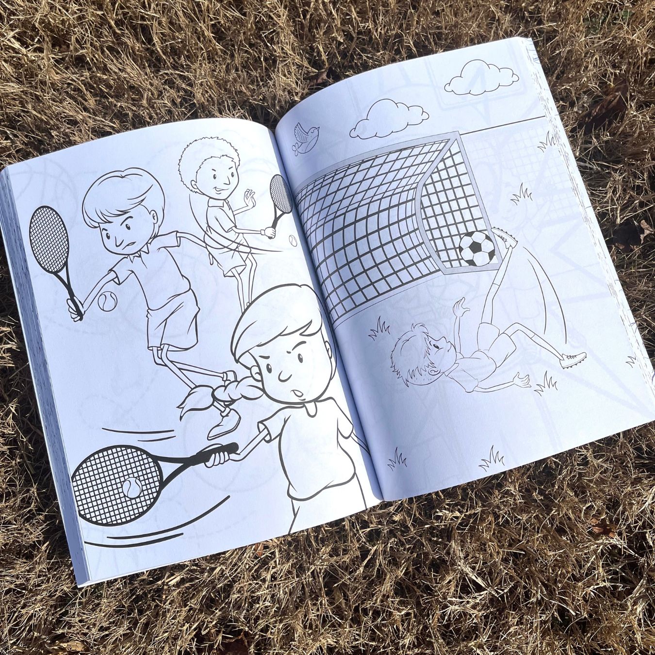 Sports Coloring Book - 200 Pages