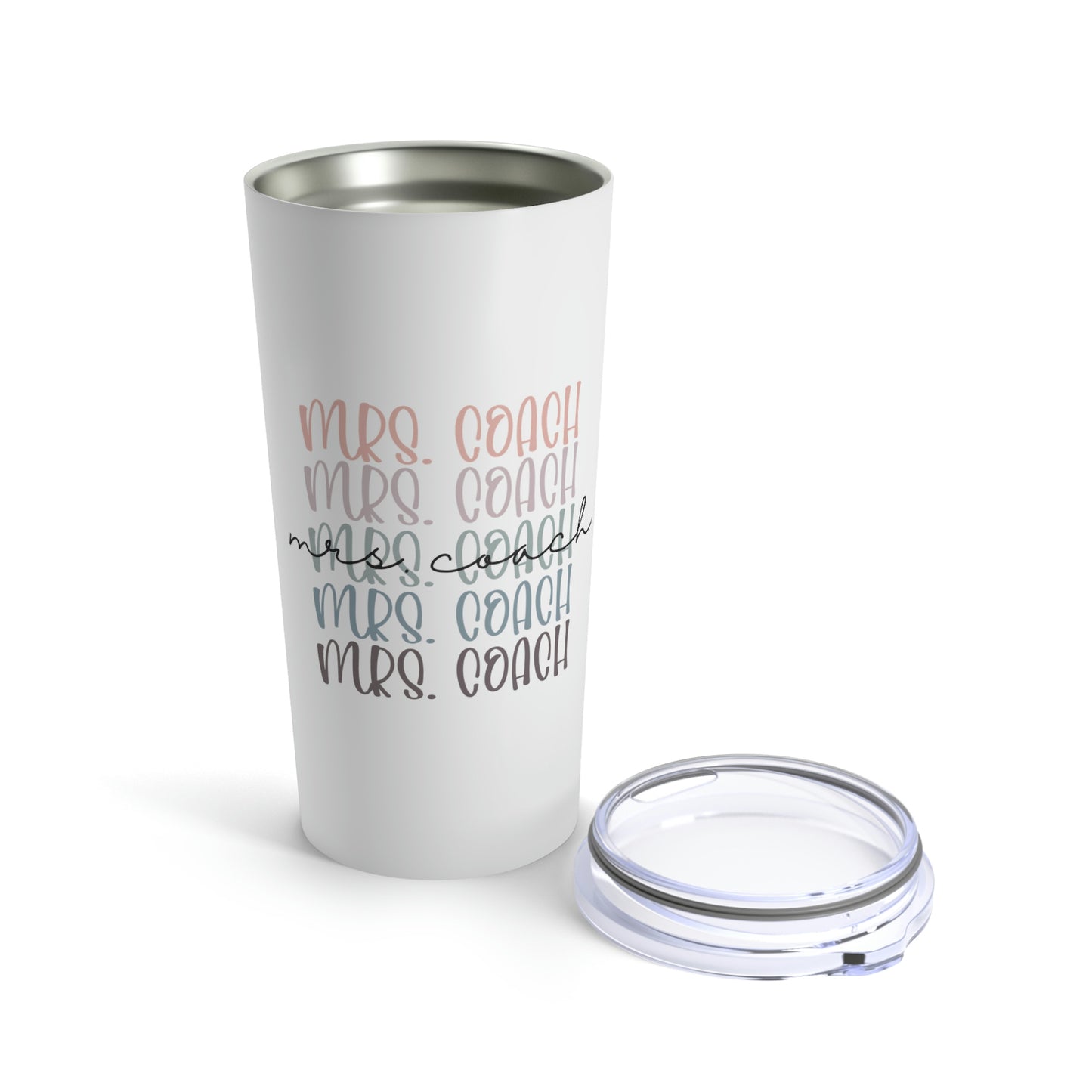 Rainbow Mrs. Coach 20oz Tumbler - Coaches Wife Gift