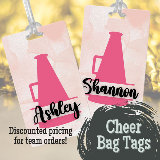 Cheer Bag Tags for Cheerleading Equipment