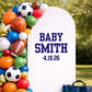 Custom Varsity Baby Name & Due Date Decal