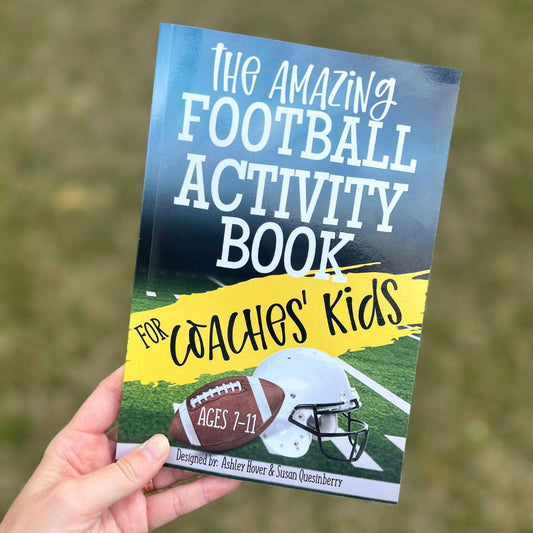 coach's kid activity book for football kid gift