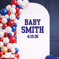 Custom Varsity Baby Name & Due Date Decal