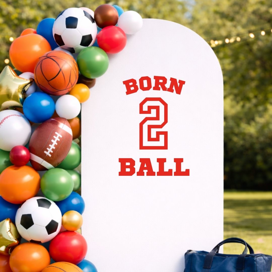 Born 2 Ball: Birthday Decal