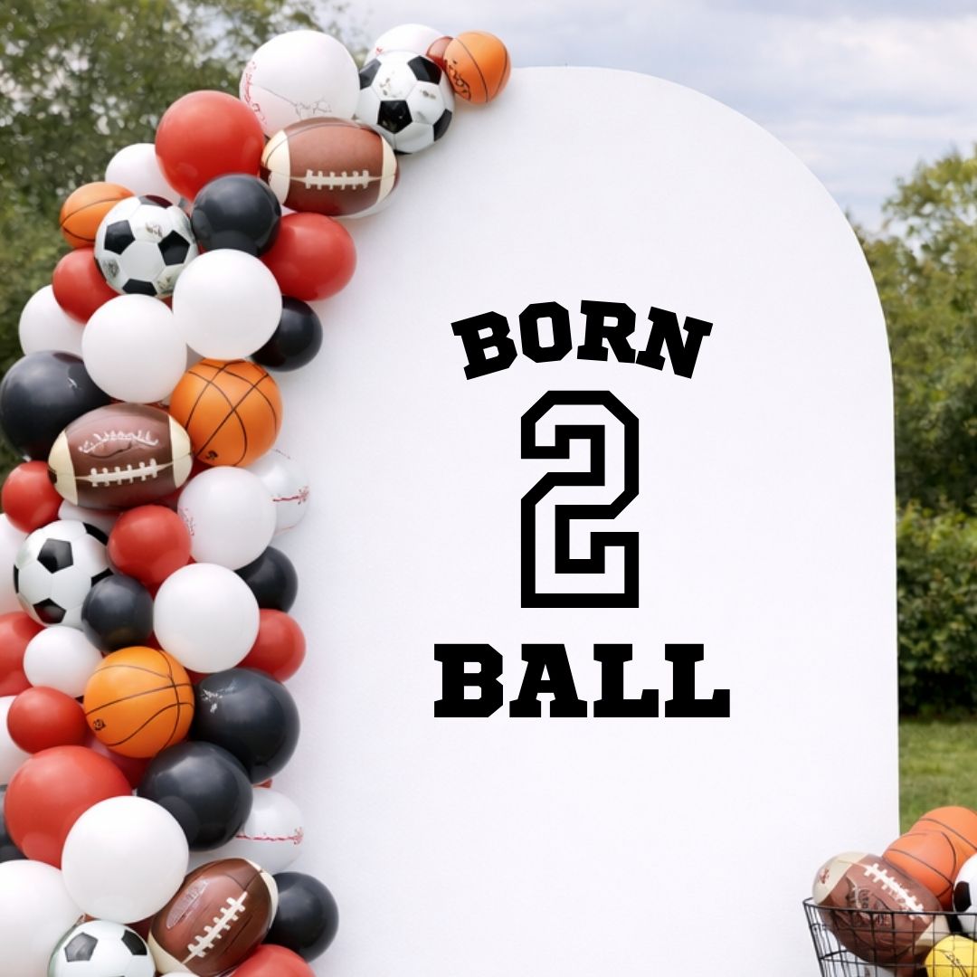 Born 2 Ball: Birthday Decal