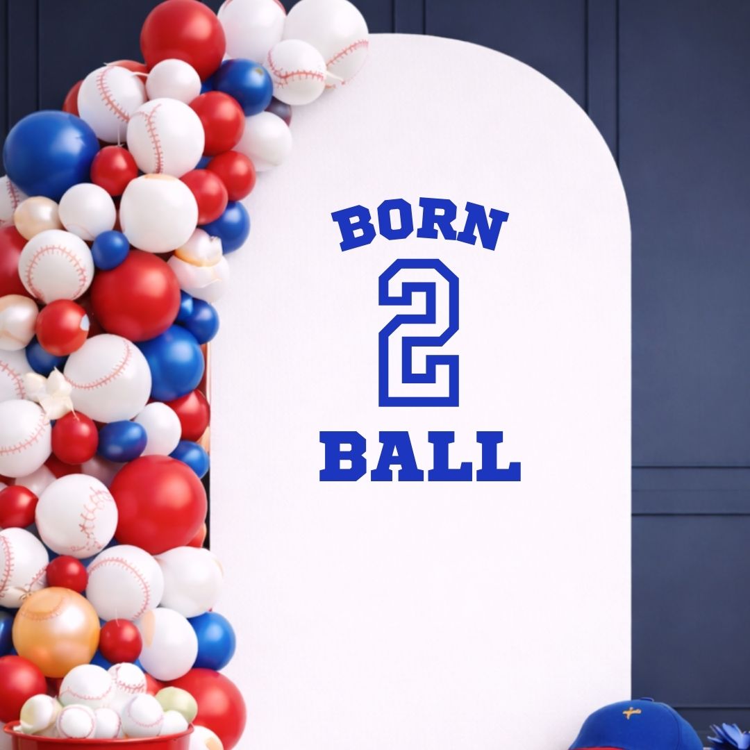Born 2 Ball: Birthday Decal