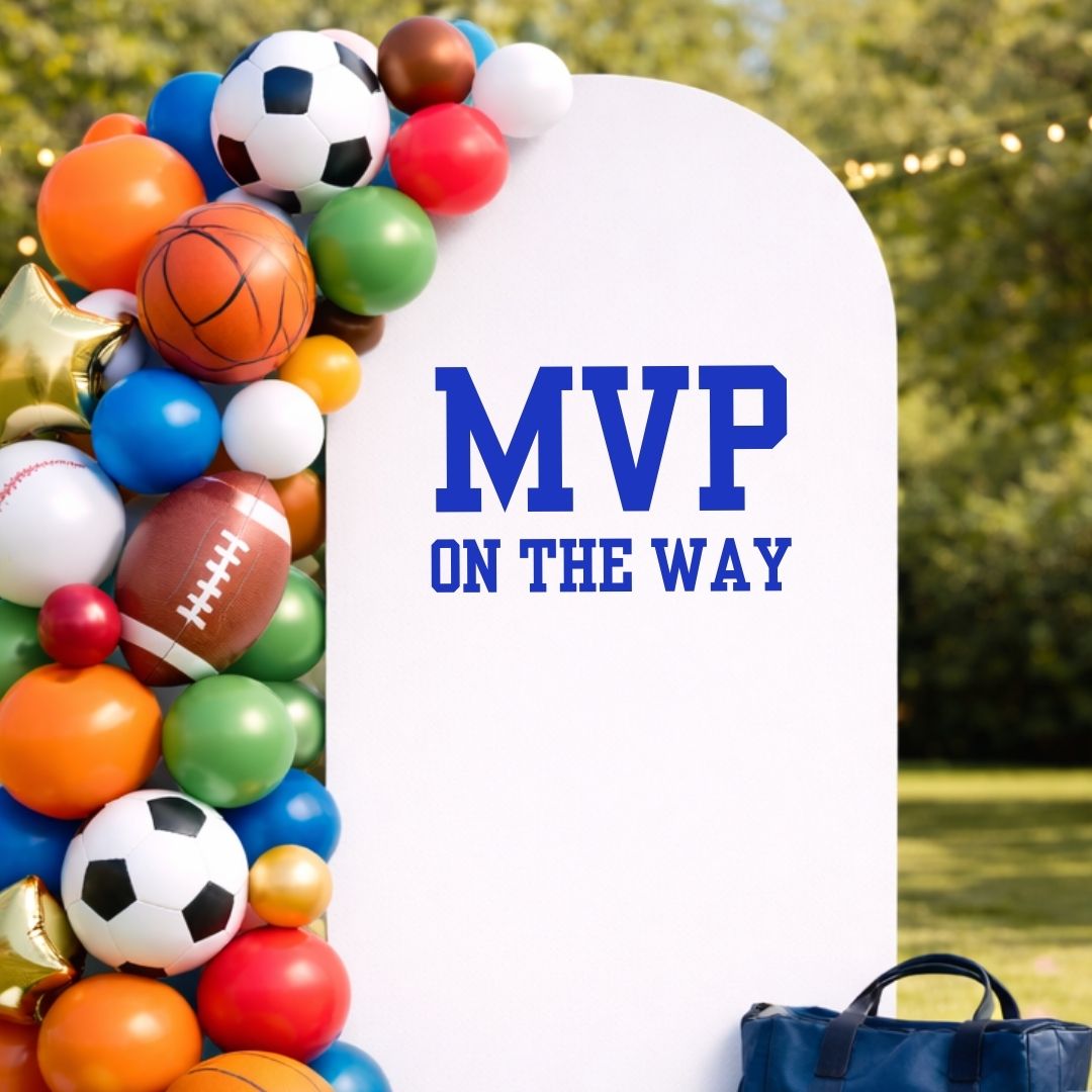 MVP is On the Way: Baby Shower Decal