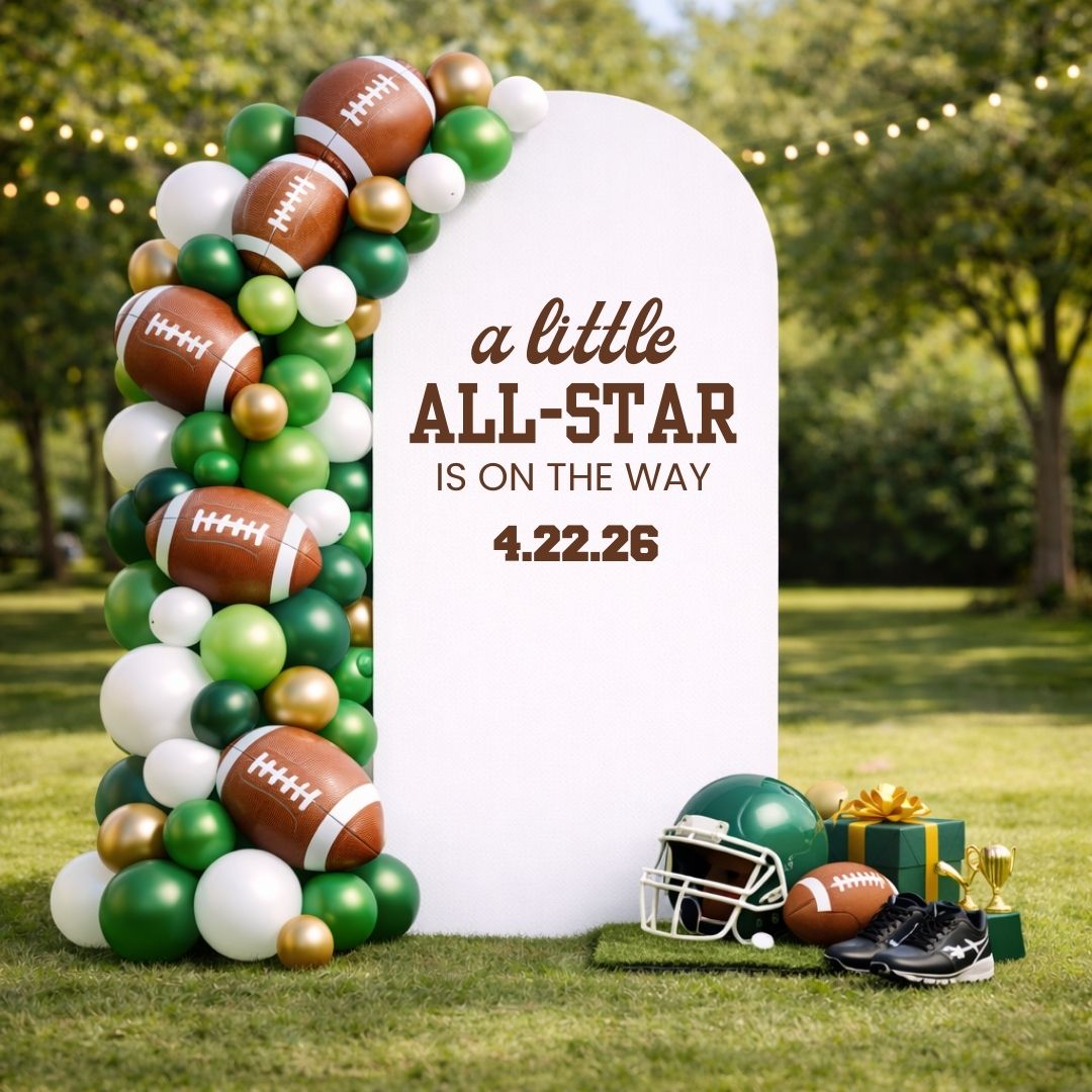 A Little All-Star is on the Way: Baby Shower Decal
