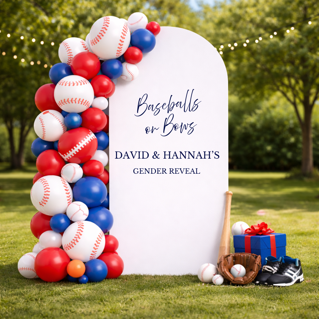 Custom Baseball Or Bows Decal