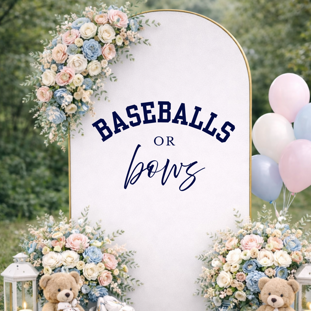 Baseball Or Bows Decal