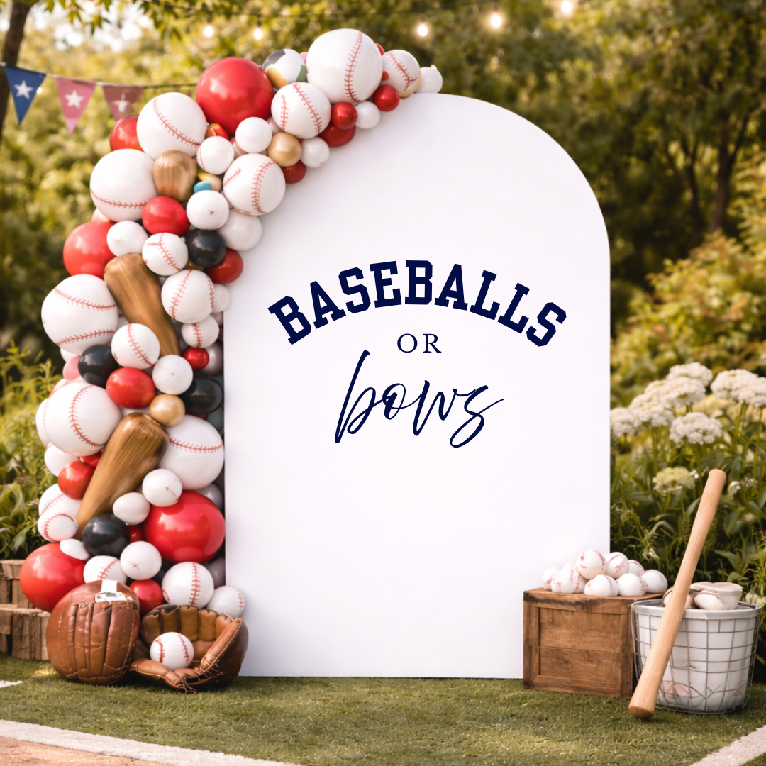 Baseball Or Bows Decal