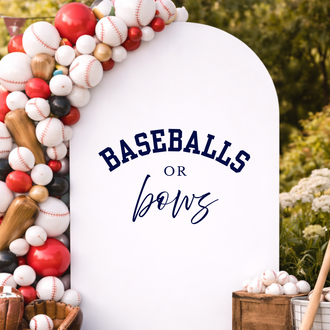 Baseball Or Bows Decal