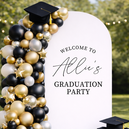 Custom Graduation Party Decal