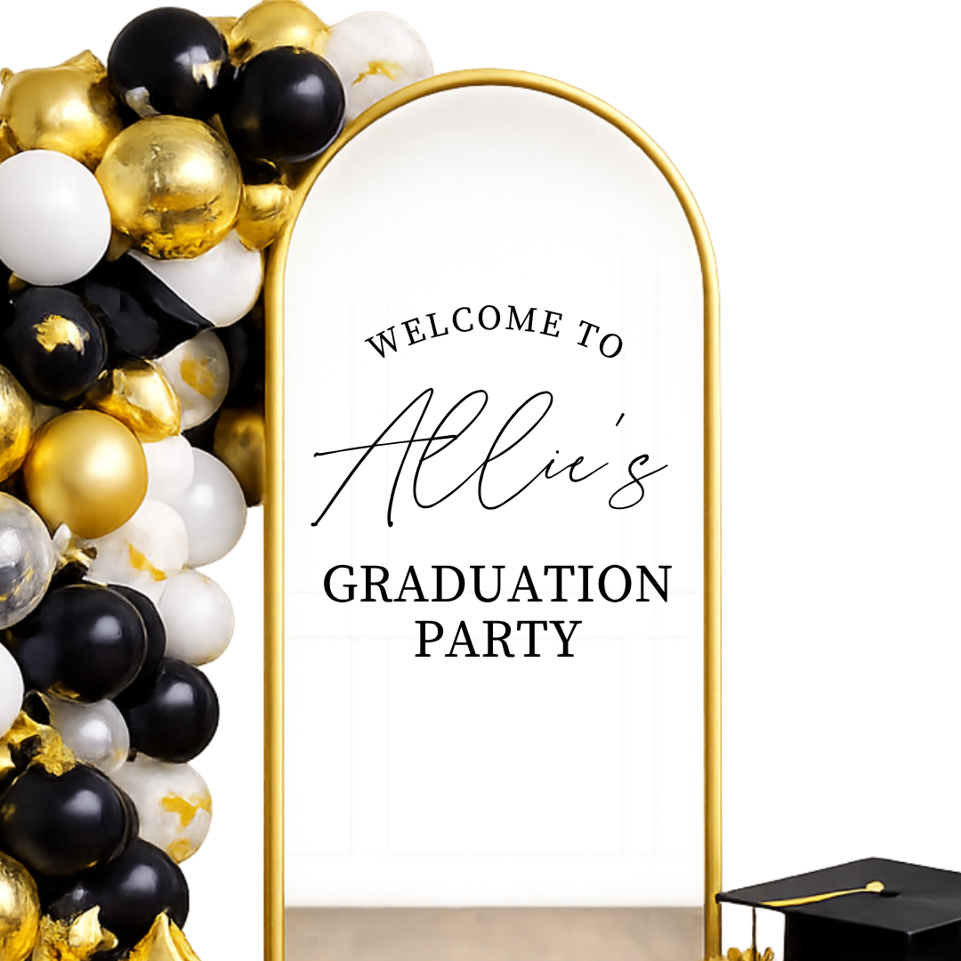 Custom Graduation Party Decal