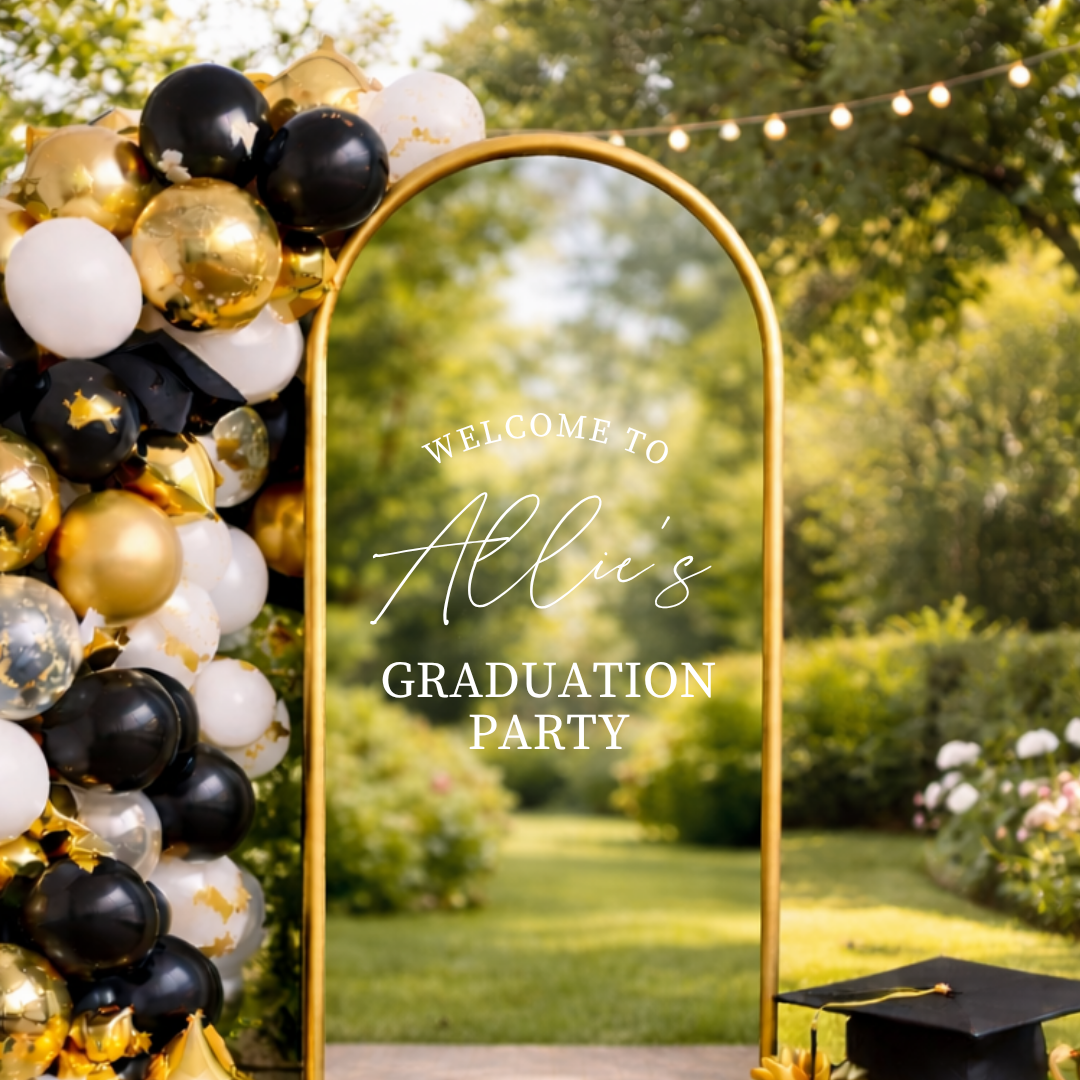 Custom Graduation Party Decal