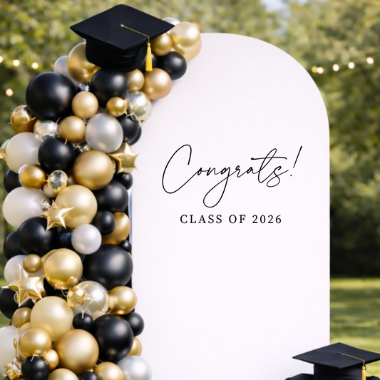 Congrats! Class of 2026: Graduation Party Decal