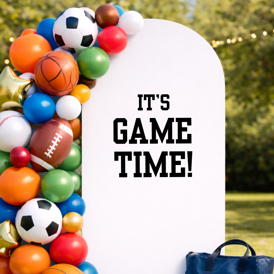 It's Game Time: Birthday Party Decal